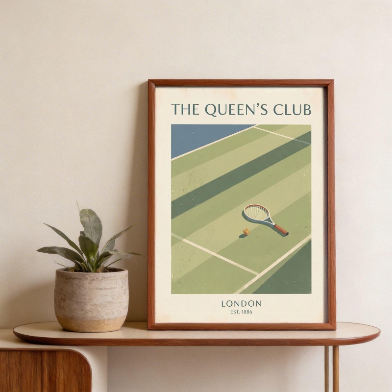 Vintage Tennis Basketball Wand – Badminton Poster Bewertung und Preis