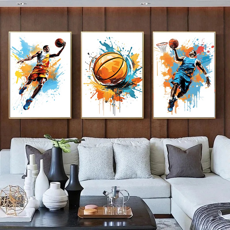 Aquarell Graffiti Basketball s – Badminton Zone Bewertung und Preis