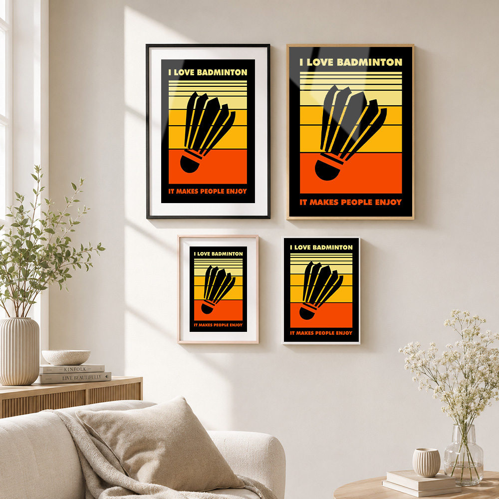Badminton-Metallposter mit Alu – Badminton Poster Bewertung und Preis