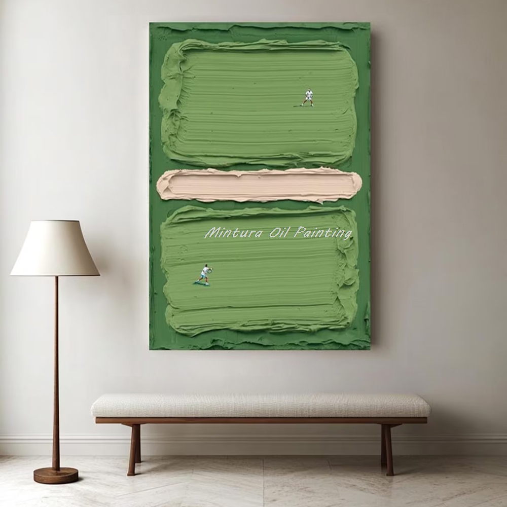 Mintura, handgemaltes abstrakt – Badminton Poster Bewertung und Preis